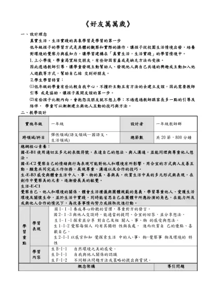 《好友萬萬歲》-設計理念真實生活，生活實踐的具象學習是學習的第一步