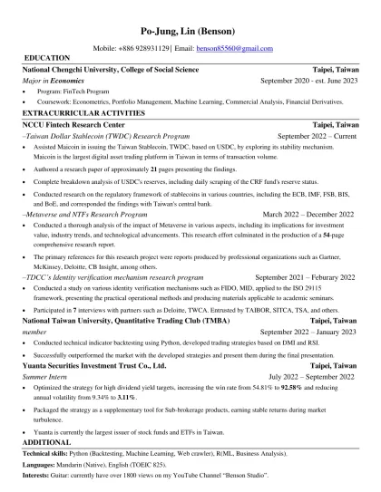 Microsoft Word - 220927新版英文履歷.docx-Po-Jung, Lin (Benson)