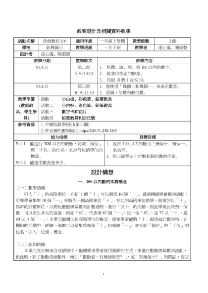 教學後修正教案-教案設計及相關資料收集