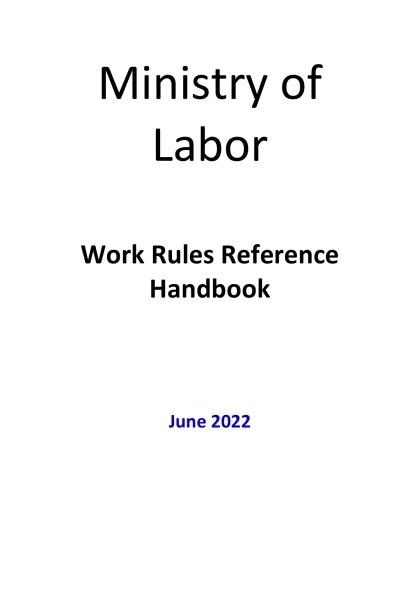 Ministry of Labor