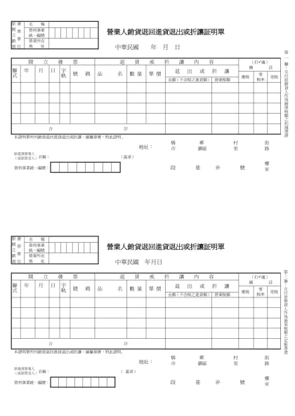 折讓單-發票單位-發票單位原開立銷貨名 稱